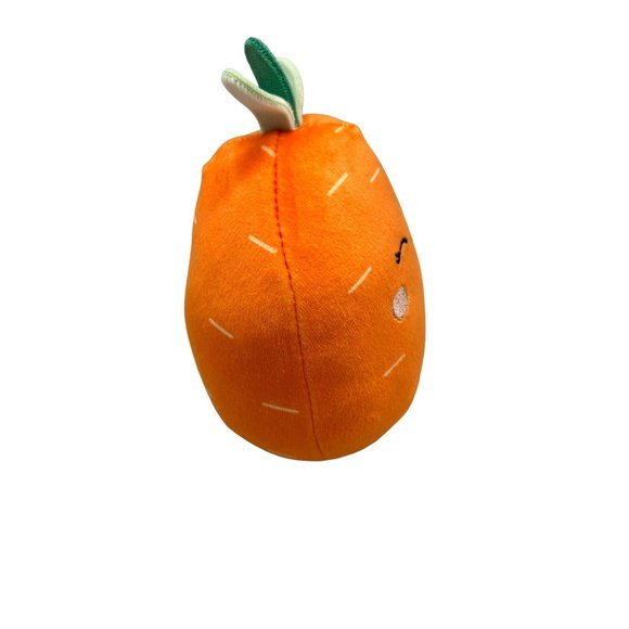 Caroleena Carrot Orange Farm 4.5" Squishmallows 2022 Kellytoy Plush Stuffed Toy - Picture 3 of 5